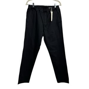 Outerknown Organic Cotton Pull On Pant Men S Black Minimal Coastal Athleisure